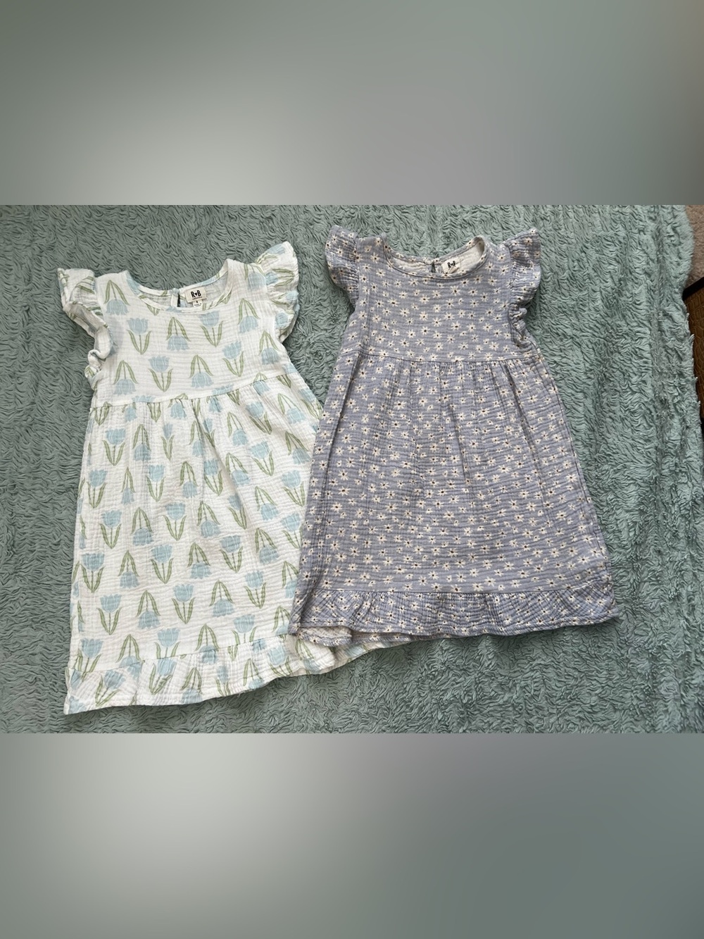 R🖤B Organic Cotton Little Girls Dress Bundle Size 6